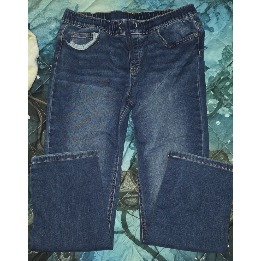 Thereabouts Boys L (14-16) Husky Dark Wash Pull-On Jeans Excellent Cond.